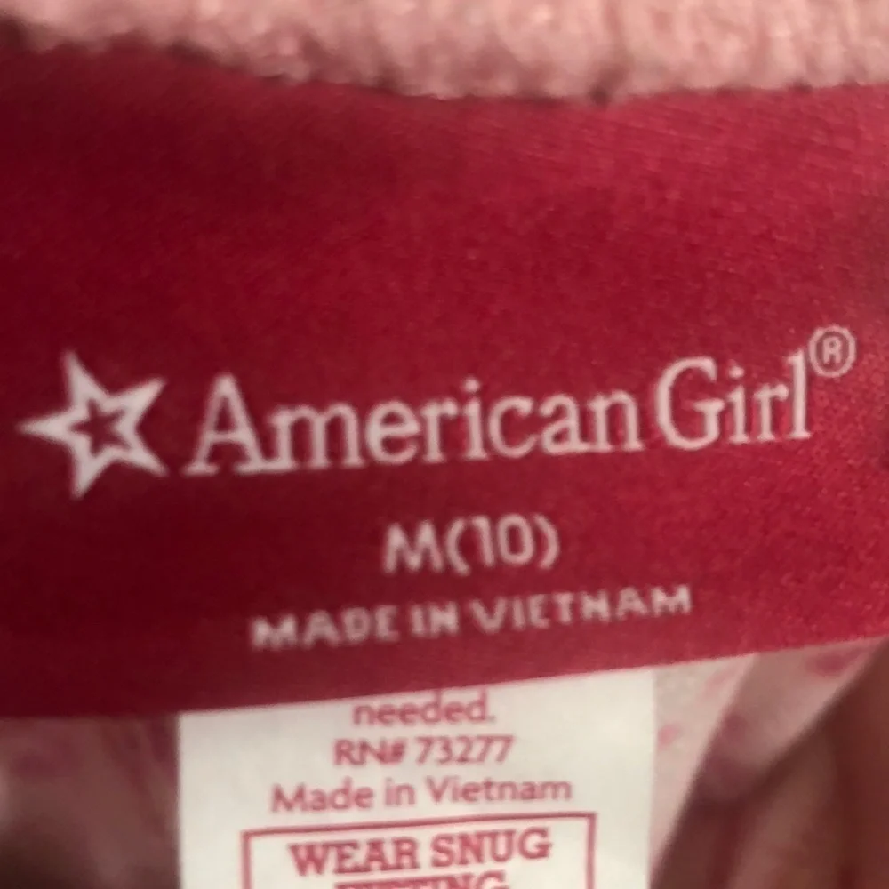American Girl Kids Pajama Pants Paisley‎ Print Pink Size 10